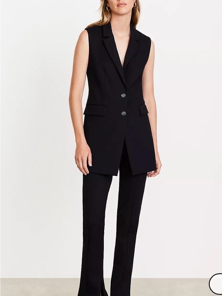 Loft Versa Ponte Deluxe Long Vest